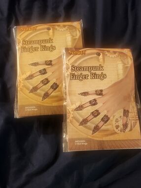Spirit Steampunk Finger Rings - Bronze/Tan